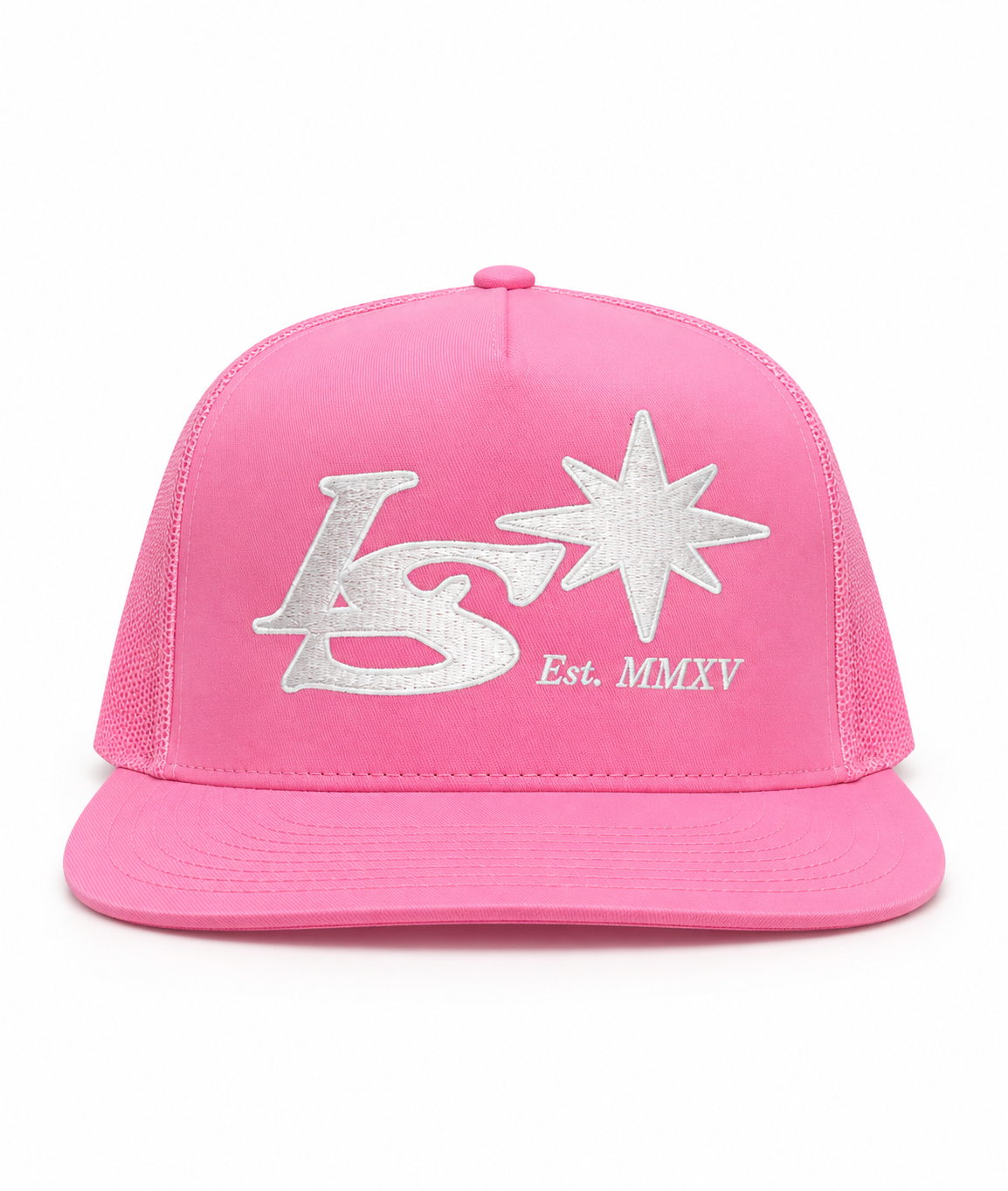 LS Cap - All Light Pink LS White