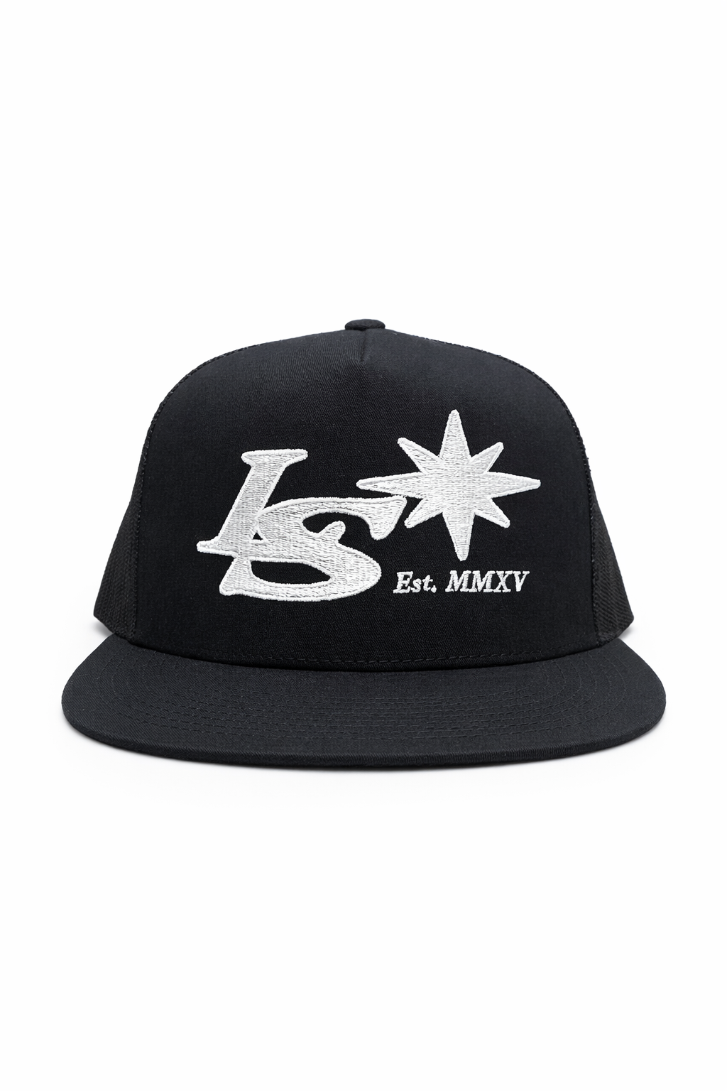 LS Cap - All Black LS White