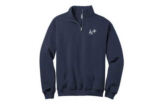 Navy LS Quarter-Zip