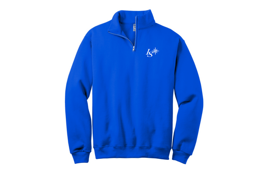 Royal Blue LS Quarter-Zip
