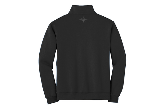 Black w/ Dark Grey LS Quarter-Zip