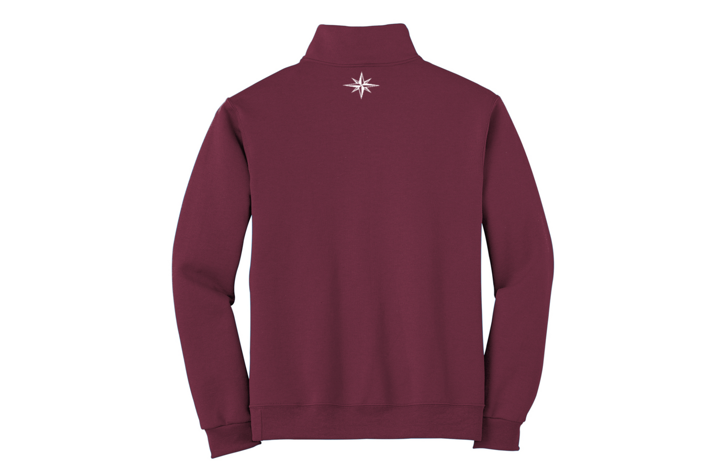Maroon LS Quarter-Zip
