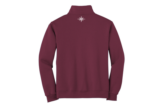 Maroon LS Quarter-Zip