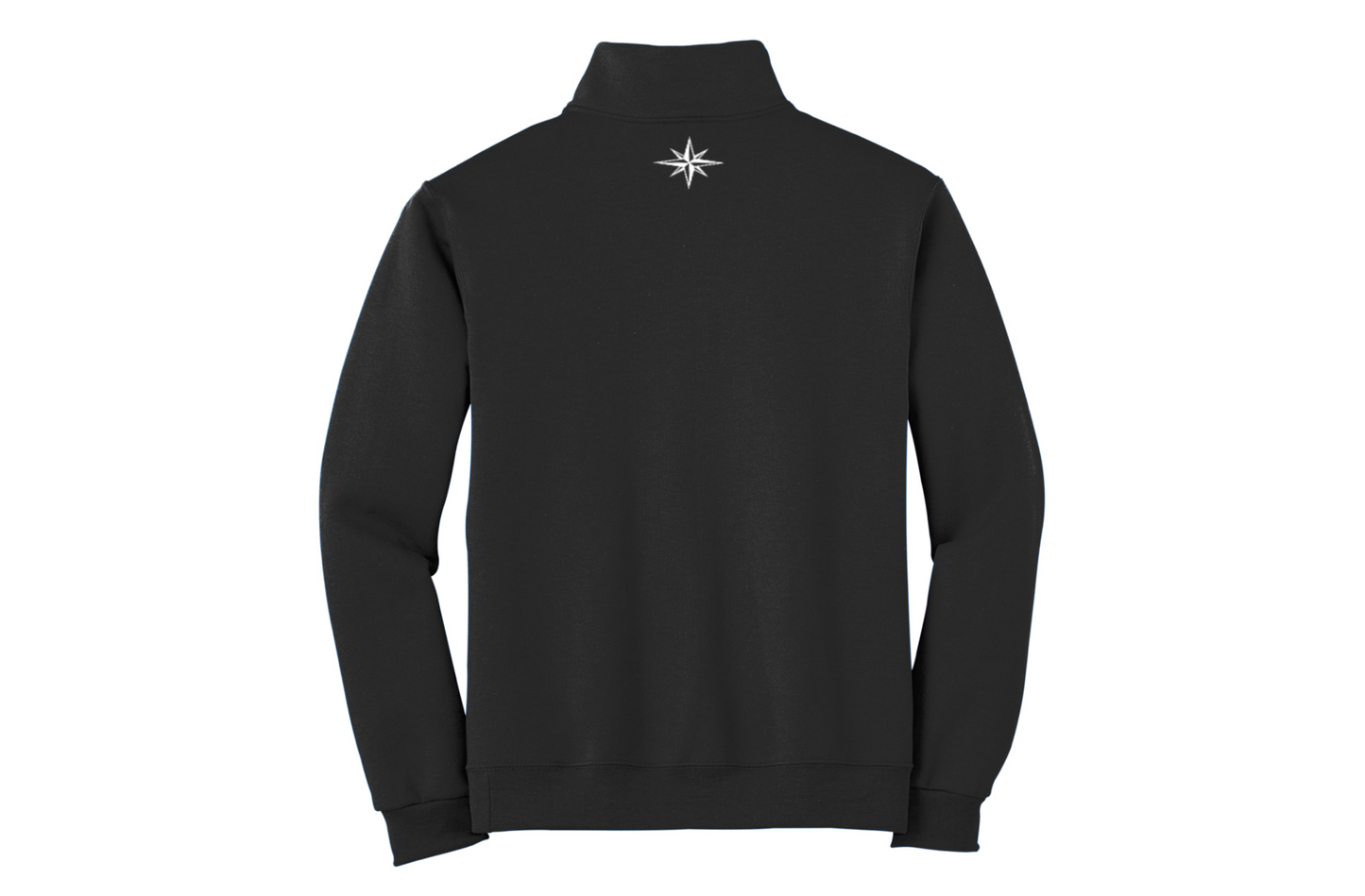 Black LS Quarter-Zip